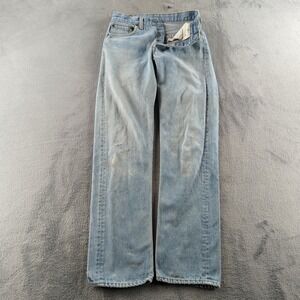 Vintage Levis Jeans 26x32 Blue Light Wash Faded Button Fly Distressed 90s USA?